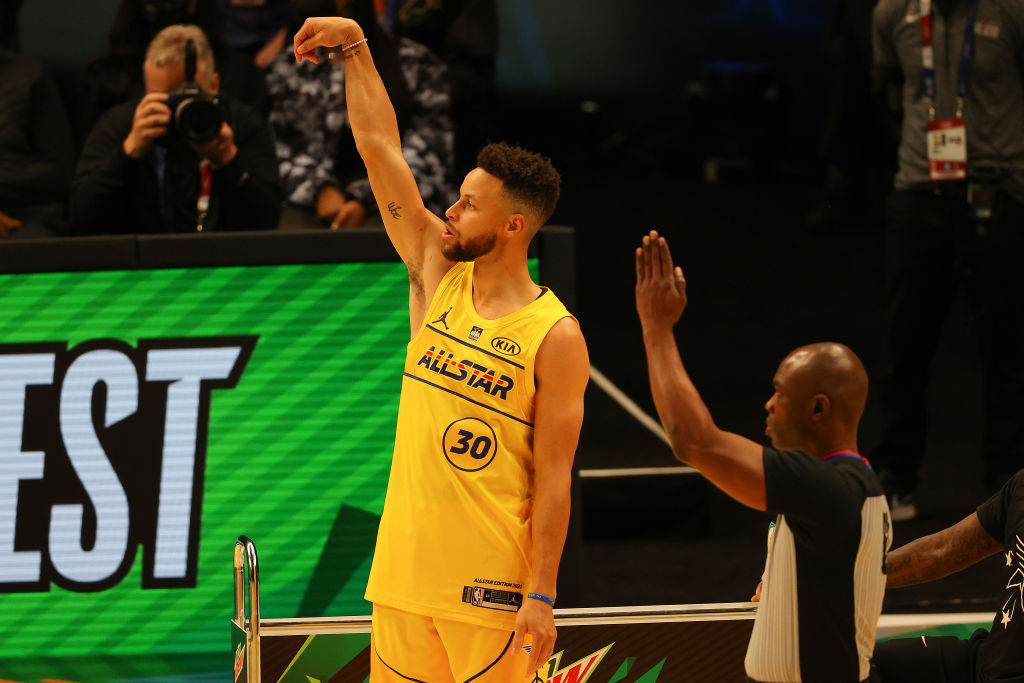 Stephen Curry - Golden State Warriors - 2019 MTN DEW 3-Point Contest -  Event-Worn Warm-Up Jacket