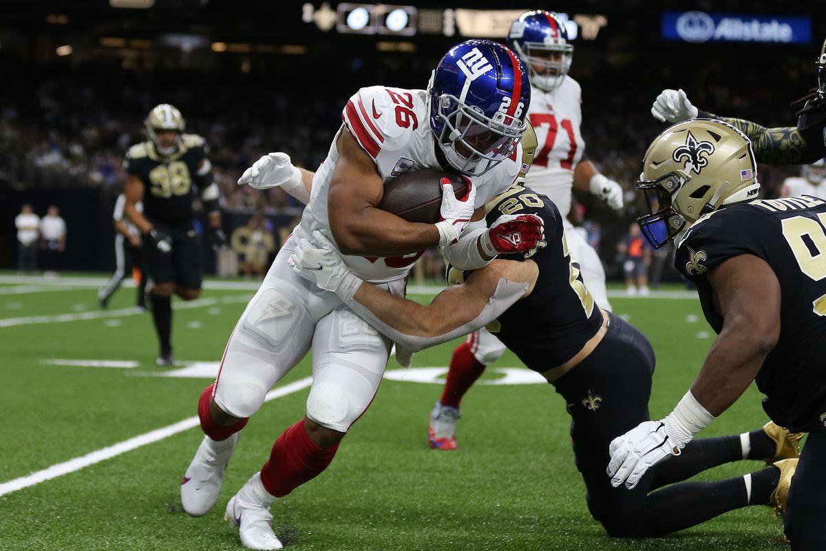 Giants March on Saints in OT, Barkley Cashes in to Upset 27-21