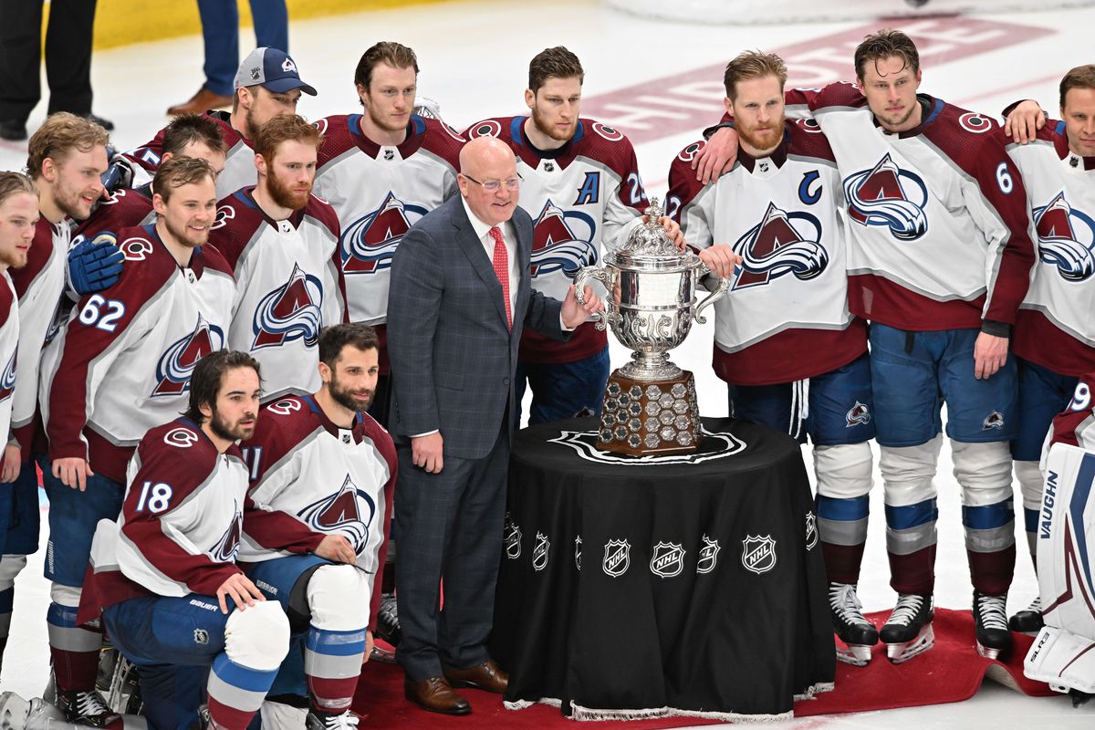 Avalanche damage Stanley Cup moments after winning it
